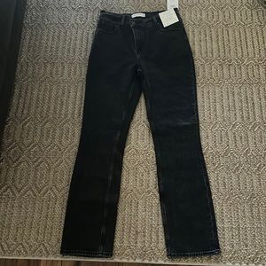 Abercrombie and Fitch 90’s slim straight ultra high rise black jeans